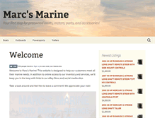 Tablet Screenshot of marcs-marine.com